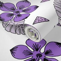 Hibiscus - Purples by Andrea Lauren