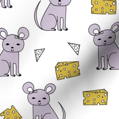 Mouse & Cheese - Lavender by Andrea Lauren