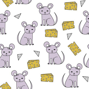 Mouse & Cheese - Lavender by Andrea Lauren