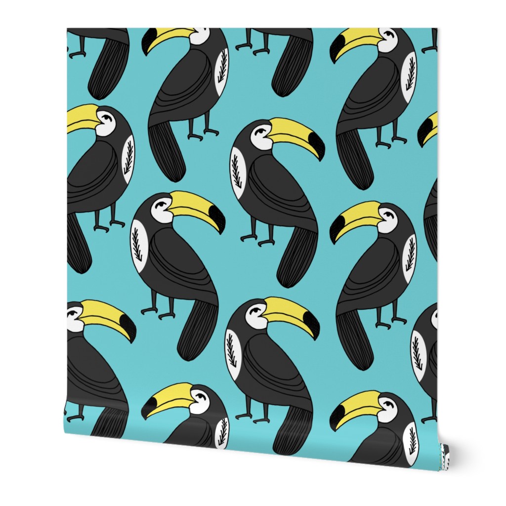 toucan // toucans aqua teal turquoise bird tropical summer cute toucans