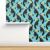 toucan // toucans aqua teal turquoise bird tropical summer cute toucans