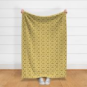 Mod Mustard Triangles half scale