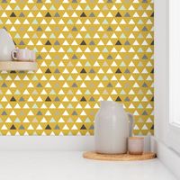 Mod Mustard Triangles half scale