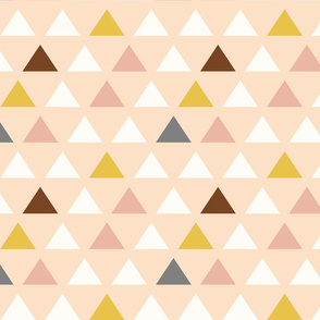 Custom Blush Pink Triangles