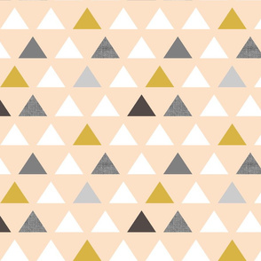 Blush Gray Mod Triangles