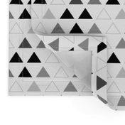 Black & White Triangles half scale