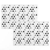 Black & White Triangles half scale