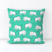 Elephant - Light Jade/White by Andrea Lauren