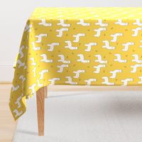 alpaca // mustard yellow alpaca fabric cute andrea lauren design llamas fabric nursery baby mustard yellow