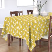 alpaca // mustard yellow alpaca fabric cute andrea lauren design llamas fabric nursery baby mustard yellow