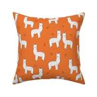 alpaca // orange llama fabric cute alpacas nursery baby design best alpacas fabric llamas design