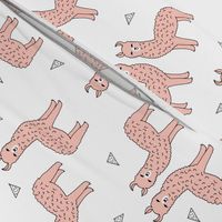 alpaca // pink alpaca fabric cute llama design best alpacas fabrics baby nursery fabric 