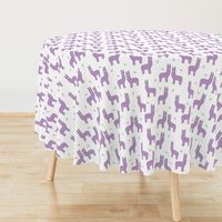 alpaca // purple lilac lavender llama fabric cute purple design nursery baby fabric print andrea lauren pattern andrea lauren fabric