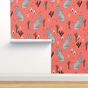 wolf // cactus fabric nursery baby design andrea lauren fabric