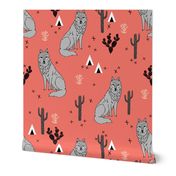 wolf // cactus fabric nursery baby design andrea lauren fabric