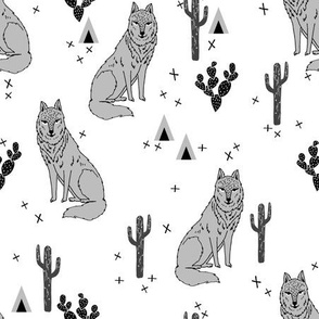 wolf // desert cactus fabric cactus tipi fabric andrea lauren fabric baby nursery 