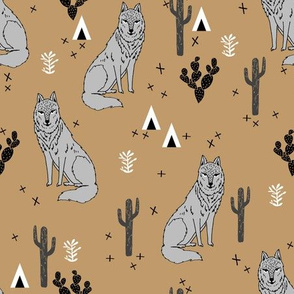 wolf // desert wolf fabric wolves fabric baby nursery design andrea lauren fabric