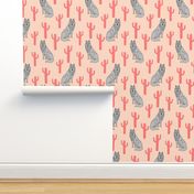 wolf cactus // blush fabric baby nursery andrea lauren fabric 