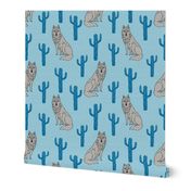 wolf and cactus // cactus desert fabric baby design andrea lauren fabric