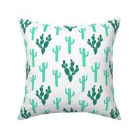 cactus // block print stamps linocut green kids summer