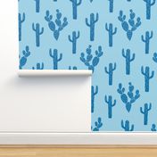 cactus // simple block print cactus stamps cacti plants