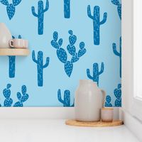 cactus // simple block print cactus stamps cacti plants