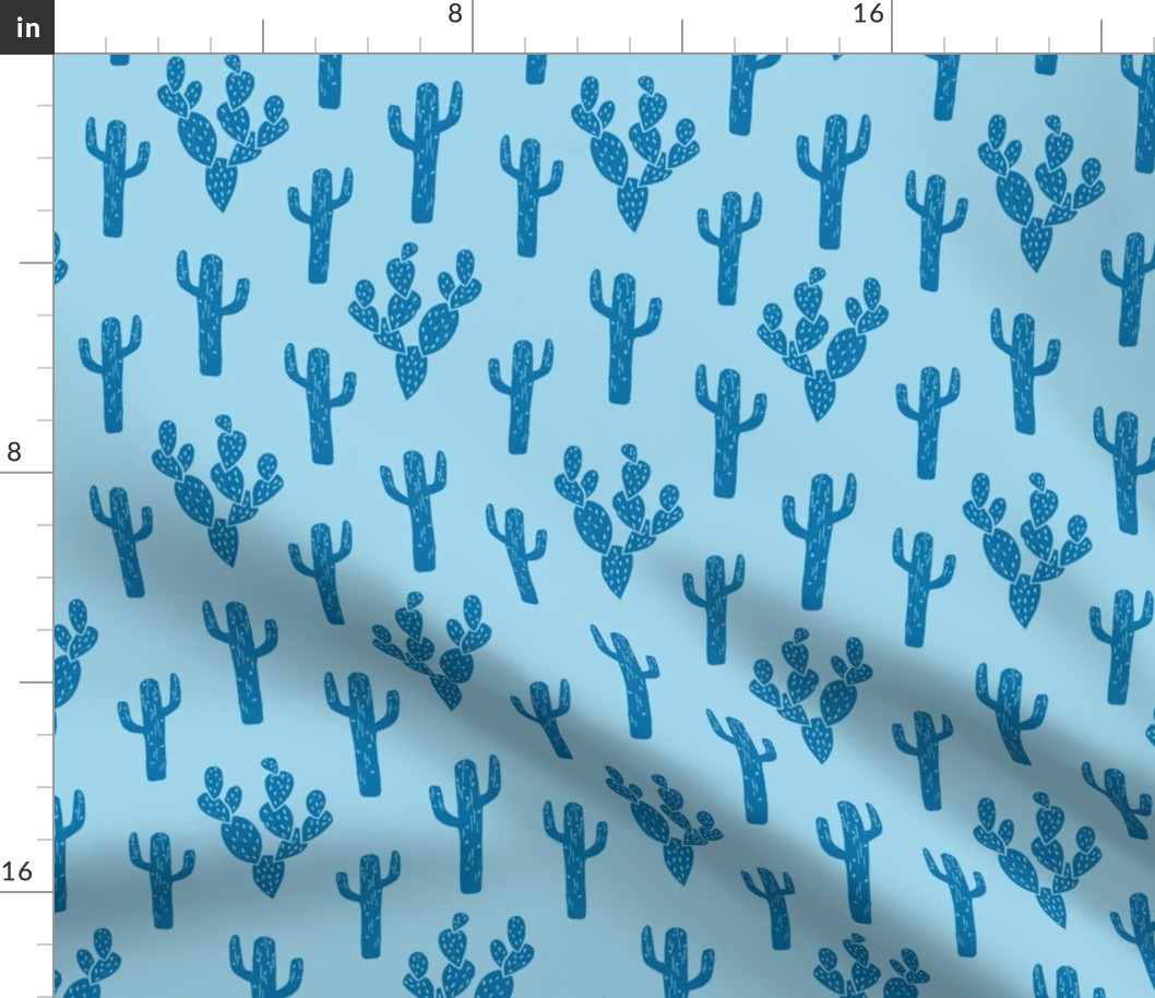 cactus // simple block print cactus stamps cacti plants