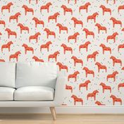 dala horse // red dala fabric swedish scandi design andrea lauren fabric