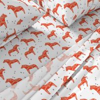 dala horse // red dala fabric swedish scandi design andrea lauren fabric