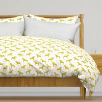 dala horse // scandi dala horse fabric golden rod bright yellow fabric