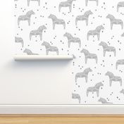 dala horse // grey dala horse fabric nursery baby grey design andrea lauren fabric andrea lauren design