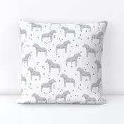 dala horse // grey dala horse fabric nursery baby grey design andrea lauren fabric andrea lauren design