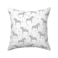 dala horse // grey dala horse fabric nursery baby grey design andrea lauren fabric andrea lauren design