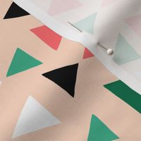 Tropical Triangles - Pink and Green by Andrea Lauren