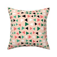 Tropical Triangles - Pink and Green by Andrea Lauren