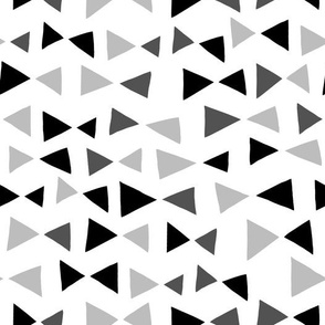 Tropical Triangles - Black and Grey by Andrea Lauren