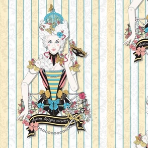 Electra Designs Corset Rococo Marie Antoinette Marionette Masquerade 