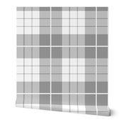 Traditional Plaid ~ Pewter and White