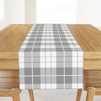 Traditional Plaid ~ Pewter and White