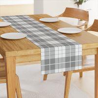 Traditional Plaid ~ Pewter and White