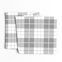 Traditional Plaid ~ Pewter and White