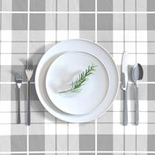 Traditional Plaid ~ Pewter and White