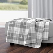 Traditional Plaid ~ Pewter and White