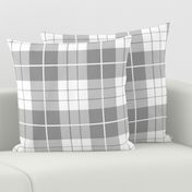 Traditional Plaid ~ Pewter and White