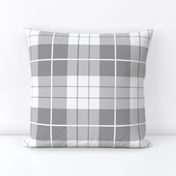 Traditional Plaid ~ Pewter and White