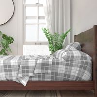 Traditional Plaid ~ Pewter and White