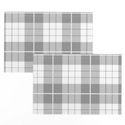 Traditional Plaid ~ Pewter and White