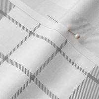 Traditional Plaid ~ Pewter and White