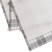 Traditional Plaid ~ Pewter and White