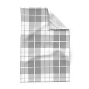 Traditional Plaid ~ Pewter and White